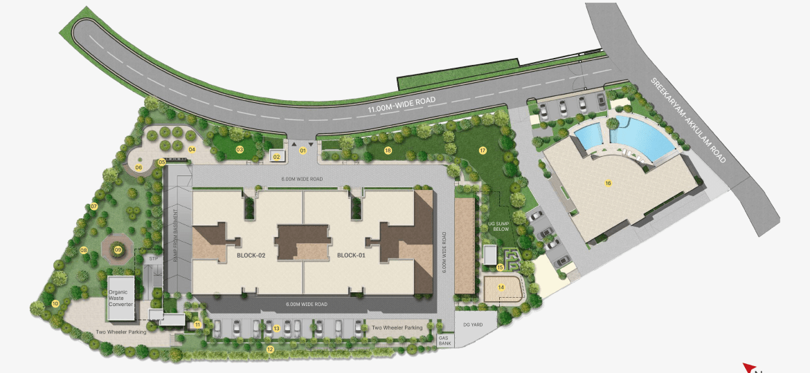 Sobha Meadows Whispering Hill Akkaulam, Thiruvananthapuram Luxury